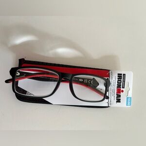 FOSTER GRANT Ironman +2.00 Reading Glasses Lightweight Frames Flexible Temples